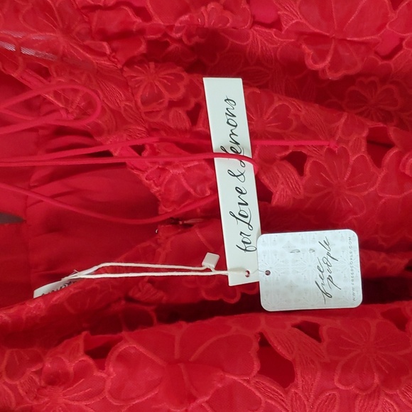 Free People x For Love & Lemons Serena Floral Embroidered Mini Dress S - Picture 11 of 12